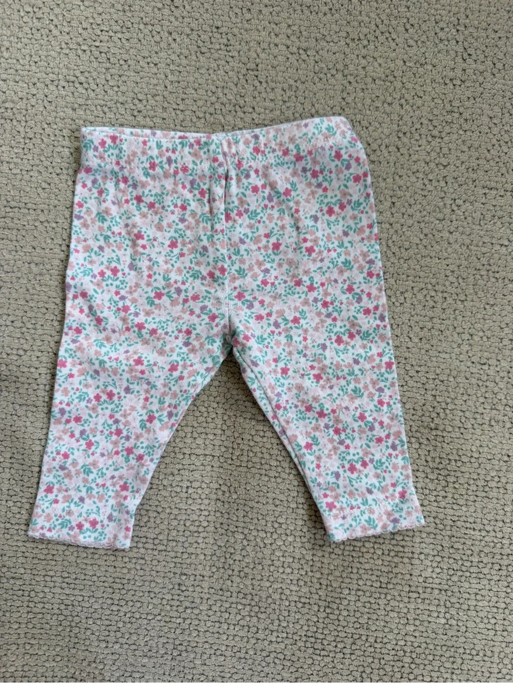 Light Blue Hooded Baby Outfit with Floral Leggings
